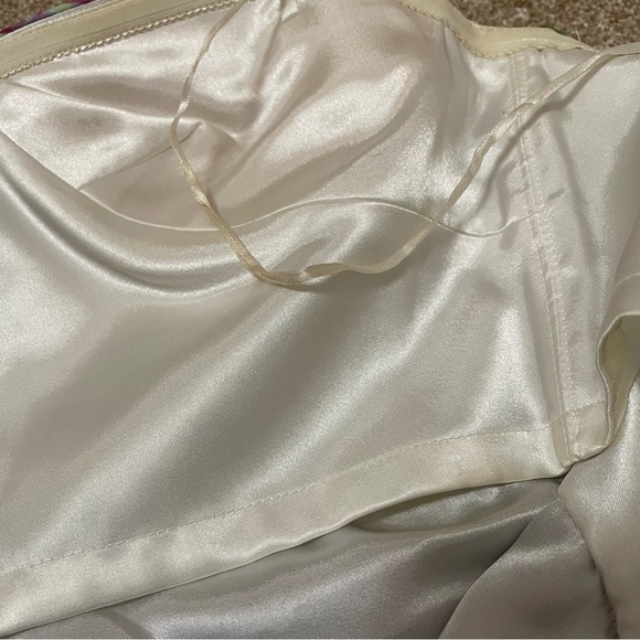 Silk Aidan Mattox Strapless Multicolor Maxi Dress Fairycore Costume Prom Cosplay - Picture 10 of 16